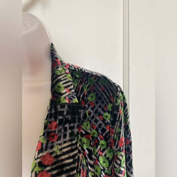 Ett:twa by Anthropologie Velvet Floral Wrap Jacket -Wear 3 ways! - Picture 6 of 16